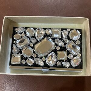 Rhinestone Business Card Case